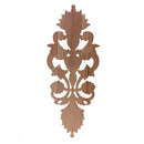 Solid wood European Style Woodcarving Decal Home Furniture Carved Applique Window Door Decor Wooden Figurines Crafts