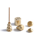Portable Incense Burner Multi Purpose Water Drop Shape Brass Incense Holder Home Office Teahouse Zen Buddhist Supplies