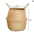 Woven Seagrass  Basket Wicker Baskets Storage Plant Pot for Storage Plant Pot Basket and Laundry Picnic and Grocery Basket