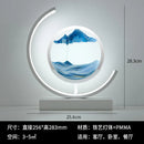 Modern Geometric Sand Art Desk Lamp - Adjustable Brightness, USB Powered, No Battery Needed, Ideal for Bedroom & Office Decor