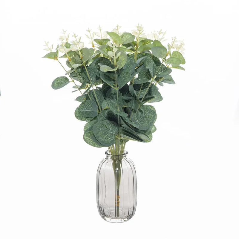 10/30pcs Artificial Plants Simulation Eucalyptus Leaves Outdoor Garden UV protection Festival Home Vases Wedding DIY Decorative