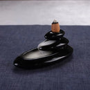 Home Office Incense Road Ornaments Creative Ceramic Reverse Flow Incense Burner Folk Handicrafts High-altitude Flowing Water