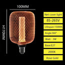 Nordic Wrought Iron Mesh Cover Lamp Metal Cage E27 Bulb Dining Bar Coffee Luxury Light Pillar Home Room Decor Lighting