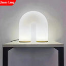 Modern Minimalism U Arched White Desktop Nightlight Home Decoration Bedside Table Lamp Reading Light Bedroom Living Study Room
