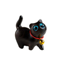 Cat Model Crafts Hand-carved Wooden Cat Statue Cute Tiny Cat Sculpture Cartoon Creative Animal Figurine Kids Gifts