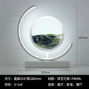 Modern Geometric Sand Art Desk Lamp - Adjustable Brightness, USB Powered, No Battery Needed, Ideal for Bedroom & Office Decor