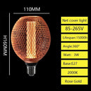 Nordic Wrought Iron Mesh Cover Lamp Metal Cage E27 Bulb Dining Bar Coffee Luxury Light Pillar Home Room Decor Lighting