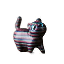 Cat Model Crafts Hand-carved Wooden Cat Statue Cute Tiny Cat Sculpture Cartoon Creative Animal Figurine Kids Gifts