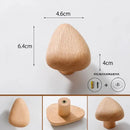 Nordic Creative Solid Wood Pebble-shaped Cabinet Door Drawer Handle Walnut Wall Mounted Coat Hooks Home Bag Key Decoration Hook
