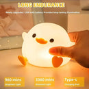 Soft Silicone Night Light - USB Rechargeable Touch Control 3-Level Dimmable Bedside Lamp for Nursery, Kids, Babies & Gift Decor