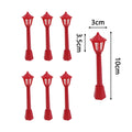 6Pcs Miniature Street Lights Plastic Model Railway Train Lamp For Doll House Micro Landscape Diy Fairy Garden Christmas Decor