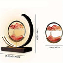 Modern Geometric Sand Art Desk Lamp - Adjustable Brightness, USB Powered, No Battery Needed, Ideal for Bedroom & Office Decor