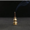 Portable Incense Burner Multi Purpose Water Drop Shape Brass Incense Holder Home Office Teahouse Zen Buddhist Supplies