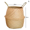 Woven Seagrass  Basket Wicker Baskets Storage Plant Pot for Storage Plant Pot Basket and Laundry Picnic and Grocery Basket