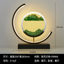 Modern Geometric Sand Art Desk Lamp - Adjustable Brightness, USB Powered, No Battery Needed, Ideal for Bedroom & Office Decor