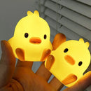 Animal Cartoon Duck Chicken Led for Soft Light Night Baby Children Kid Bedroom Decorative Lighting Home Decoration Moon Lamp