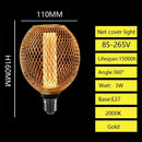 Nordic Wrought Iron Mesh Cover Lamp Metal Cage E27 Bulb Dining Bar Coffee Luxury Light Pillar Home Room Decor Lighting