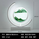 Modern Geometric Sand Art Desk Lamp - Adjustable Brightness, USB Powered, No Battery Needed, Ideal for Bedroom & Office Decor