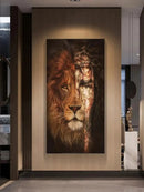 Classical Jesus Lion Canvas Painting  Abstract Animal Posters  Prints  Nordic Wall Pictures for Living Room Home Decor