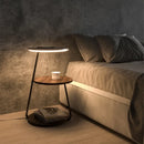 Creative Bedroom LED Floor Lamp with Shelf Perfect Living Room Bedside Coffee Table Lighting Modern Design Home Decor Storage