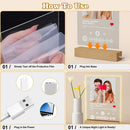 Personalised Acrylic Spotify Music Photo Plaque with LED Night Light Custom Mothers Day Gift Photo frames Custom Couple Gift