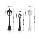 6Pcs Miniature Street Lights Plastic Model Railway Train Lamp For Doll House Micro Landscape Diy Fairy Garden Christmas Decor