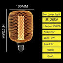Nordic Wrought Iron Mesh Cover Lamp Metal Cage E27 Bulb Dining Bar Coffee Luxury Light Pillar Home Room Decor Lighting