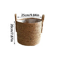 Handmade Rattan Woven Flowerpot Straw Woven Storage Basket Plant Holder Flower Pot Planter Balcony Home Decoration