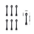 6Pcs Miniature Street Lights Plastic Model Railway Train Lamp For Doll House Micro Landscape Diy Fairy Garden Christmas Decor