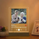 Personalised Acrylic Spotify Music Photo Plaque with LED Night Light Custom Mothers Day Gift Photo frames Custom Couple Gift