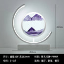 Modern Geometric Sand Art Desk Lamp - Adjustable Brightness, USB Powered, No Battery Needed, Ideal for Bedroom & Office Decor