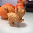 Cat Model Crafts Hand-carved Wooden Cat Statue Cute Tiny Cat Sculpture Cartoon Creative Animal Figurine Kids Gifts
