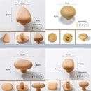 Nordic Creative Solid Wood Pebble-shaped Cabinet Door Drawer Handle Walnut Wall Mounted Coat Hooks Home Bag Key Decoration Hook