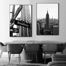 Modern New York London Paris Sydney City Landmark Landscape Poster Canvas Painting Wall Art Black White Pictures Home Room Decor