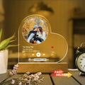 Personalised Acrylic Spotify Music Photo Plaque with LED Night Light Custom Mothers Day Gift Photo frames Custom Couple Gift