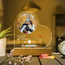 Personalised Acrylic Spotify Music Photo Plaque with LED Night Light Custom Mothers Day Gift Photo frames Custom Couple Gift