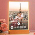 Personalised Acrylic Spotify Music Photo Plaque with LED Night Light Custom Mothers Day Gift Photo frames Custom Couple Gift