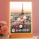 Personalised Acrylic Spotify Music Photo Plaque with LED Night Light Custom Mothers Day Gift Photo frames Custom Couple Gift