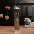 Chinese Style Pavilion Vertical Incense Burner Home Indoor Creative Zen Sandalwood 21cm Line Incense Holder Fragrance Ornaments