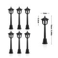 6Pcs Miniature Street Lights Plastic Model Railway Train Lamp For Doll House Micro Landscape Diy Fairy Garden Christmas Decor