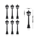 6Pcs Miniature Street Lights Plastic Model Railway Train Lamp For Doll House Micro Landscape Diy Fairy Garden Christmas Decor