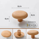 Nordic Creative Solid Wood Pebble-shaped Cabinet Door Drawer Handle Walnut Wall Mounted Coat Hooks Home Bag Key Decoration Hook