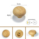 Nordic Creative Solid Wood Pebble-shaped Cabinet Door Drawer Handle Walnut Wall Mounted Coat Hooks Home Bag Key Decoration Hook