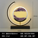 Modern Geometric Sand Art Desk Lamp - Adjustable Brightness, USB Powered, No Battery Needed, Ideal for Bedroom & Office Decor