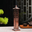 Chinese Style Pavilion Vertical Incense Burner Home Indoor Creative Zen Sandalwood 21cm Line Incense Holder Fragrance Ornaments